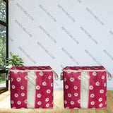 Non Woven Floral Storage Bag - Pink