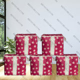 Non Woven Floral Storage Bag - Pink