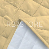 Waterproof Cotton Quilted Sofa Cover - Sofa Runners (Beige)