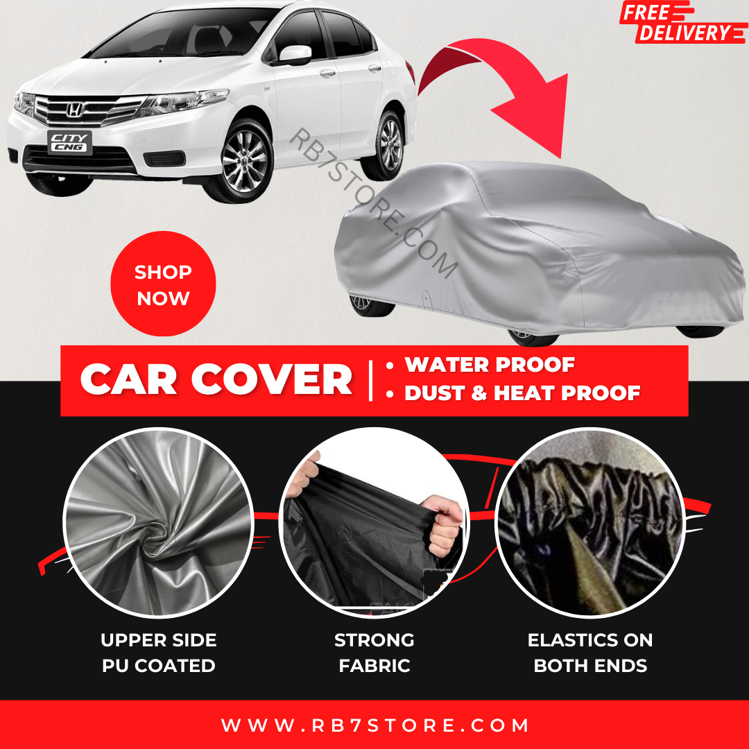 Honda City 2008-2014 Car Top Cover - Waterproof & Dustproof Silver Spray Coated + Free Bag