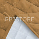 Waterproof Cotton Quilted Sofa Cover - Sofa Runners (Copper)