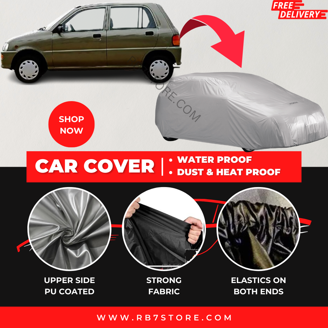 Daihatsu Cuore 2000-2012 Car Top Cover - Waterproof & Dustproof Silver Spray Coated + Free Bag