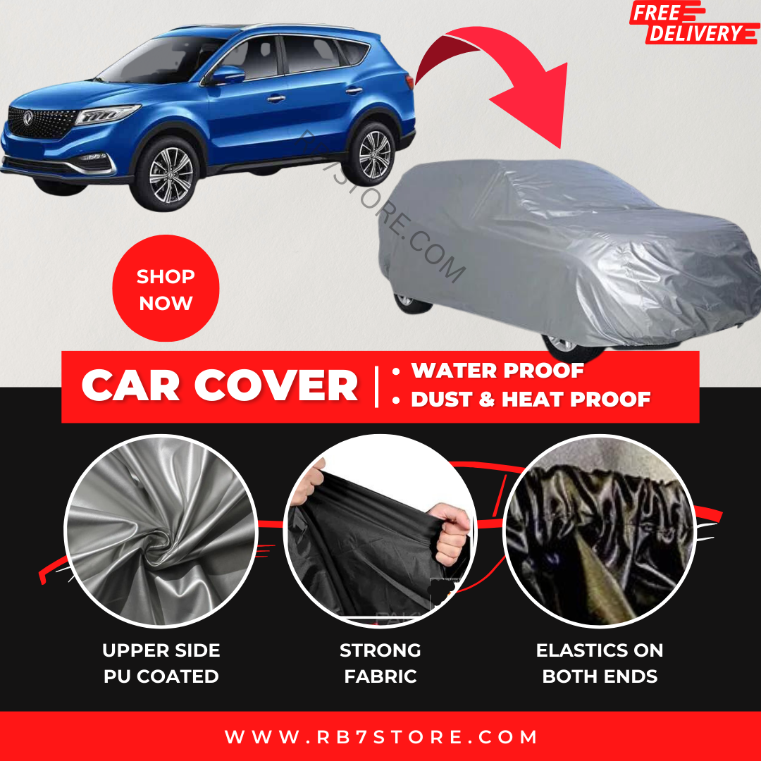DFSK Glory 2018-2023 Car Top Cover - Waterproof & Dustproof Silver Spray Coated + Free Bag