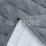 Cotton Quilted Waterproof Mattress Cover - Grey