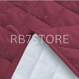 Cotton Quilted Waterproof Mattress Cover - Maroon