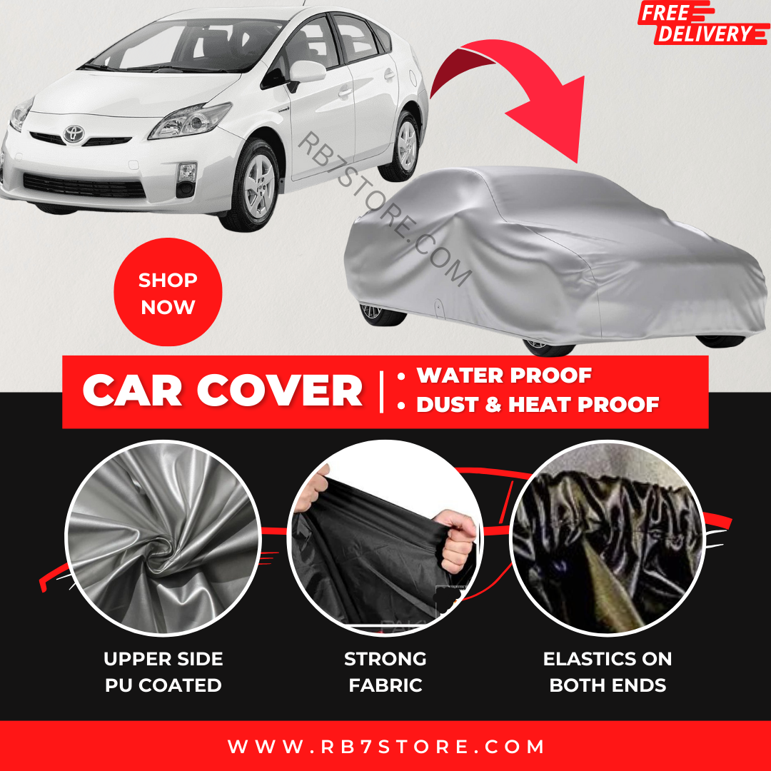Toyota Prius 2015-2023 Car Top Cover - Waterproof & Dustproof Silver Spray Coated + Free Bag