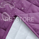 Waterproof Cotton Quilted Sofa Cover - Sofa Runners (Purple)