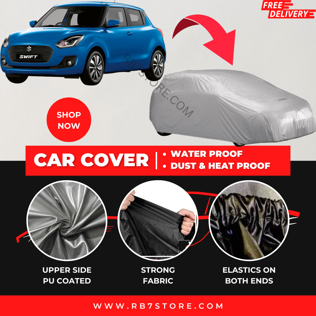 Suzuki Swift 2022-2023 Car Top Cover - Waterproof & Dustproof Silver Spray Coated + Free Bag