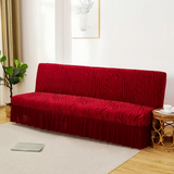 Zebra Velvet Sofa Covers (Maroon)