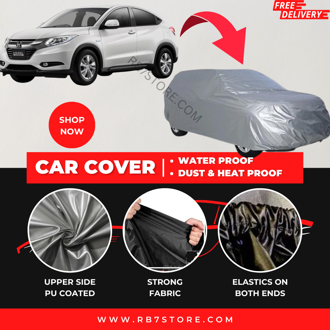 Honda Vezel 2013-2023 Car Top Cover - Waterproof & Dustproof Silver Spray Coated + Free Bag