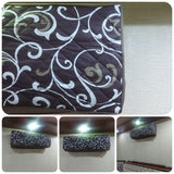 Printed Quilted AC Cover  - Brown