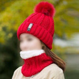 WOMEN LUXURY WOOL CAP - RED