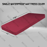Terry Waterproof Mattress Cover - Maroon