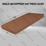 Terry Waterproof Mattress Cover - Brown