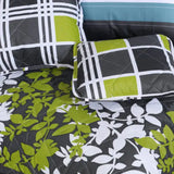 7 Pcs Quilted Comforter Set - Geranium