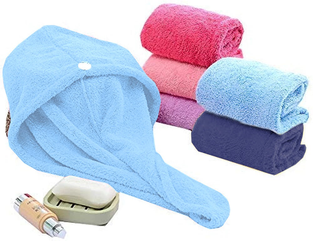 Hair Towel / Hair Drying Towel - Turbie - Quick Absorber - (Sky Blue)