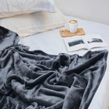 Double Bed Soft Fleece Blankets (Grey)
