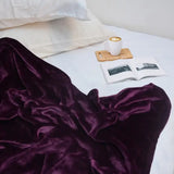 Double Bed Soft Fleece Blankets (Purple)