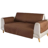 Cotton Quilted Sofa Runner - Coat (Copper Brown)