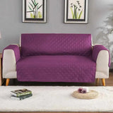Cotton Quilted Sofa Runner - Coat (Purple)