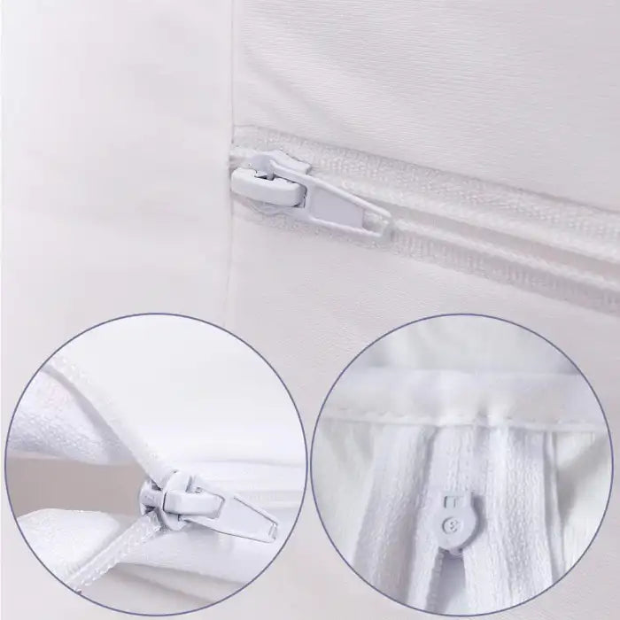 Double Sided Zipper Waterproof Mattress Cover - Grey Mattress