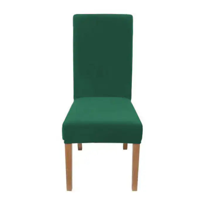 Fitted Style Cotton Jersey Chair Cover Bottle Green