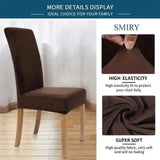 Fitted Style Cotton Jersey Chair Cover Brown