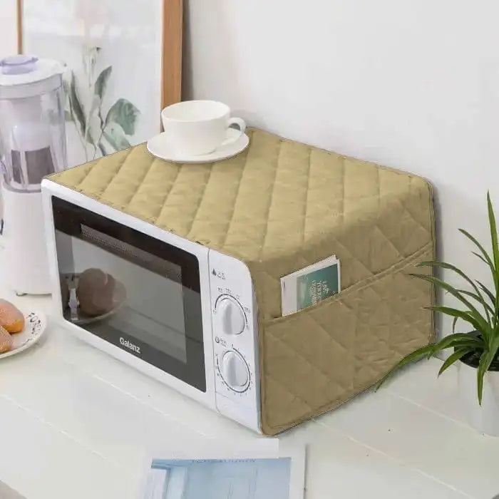 Microwave Oven Cover Beige