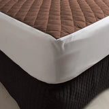 Quilted Waterproof Mattress Cover - Brown
