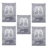 Travel Shoe Bags Large Shoes Pouch Packing Organizers With Rope For Men And Women Pack Of 5