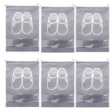Travel Shoe Bags Large Shoes Pouch Packing Organizers With Rope For Men And Women Pack Of 6