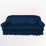 Twill Jersey Sofa Covers - Elastic (Blue)