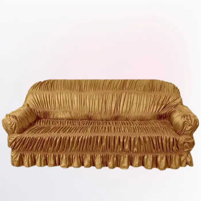 Twill Jersey Sofa Covers - Elastic (Golden)