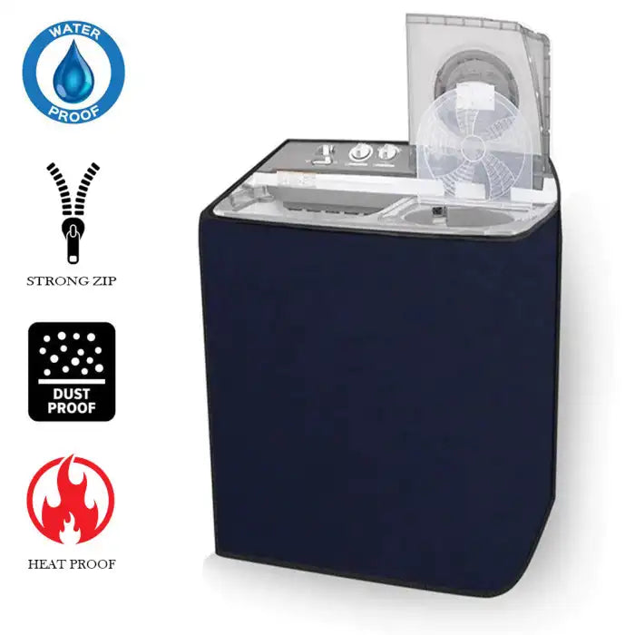 Twin Tub Waterproof Washing Machine Cover (Blue Color - All Sizes Available) Covers