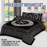 Velvet Jacquard Bed Sheet Set Vn-20