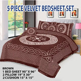 Velvet Jacquard Bedsheet Set VN-21