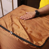 Zip Open Close Waterproof Top Loaded Washing Machine Cover (Brown Color - All Sizes Available)