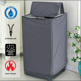 Zip Open Close Waterproof Top Loaded Washing Machine Cover (Grey Color - All Sizes Available) Covers